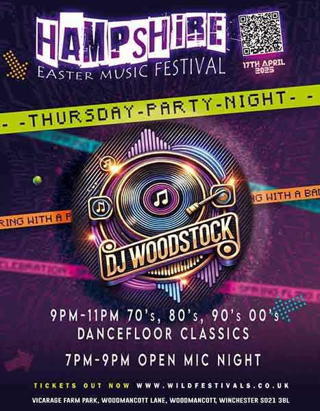 Wild Festivals Hampshire 2025 clubnight flyer