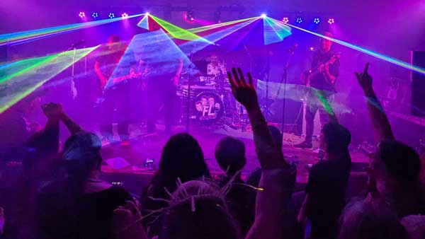 music festival band playing