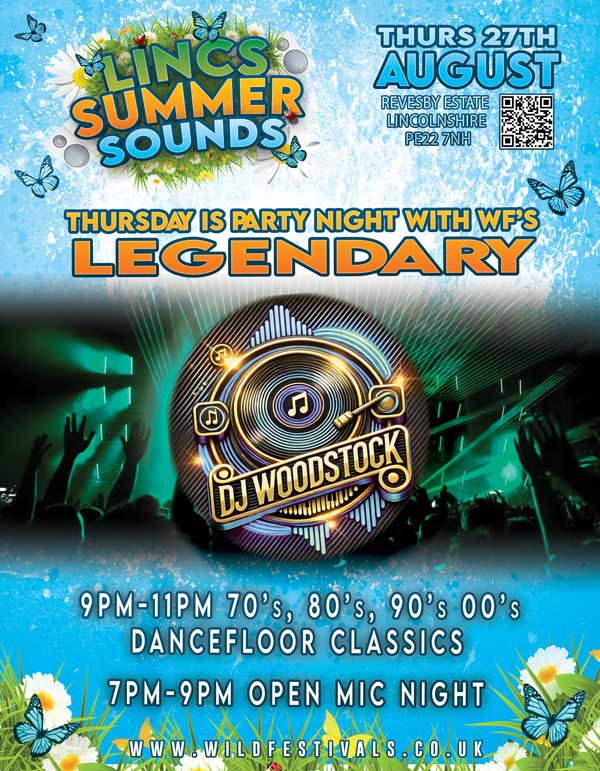 Wild Festivals Lincolnshire 2026 clubnight flyer