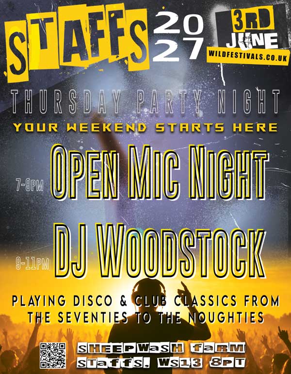 WildFest dj line up at staffs 2027