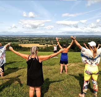 Outdoor Qi Gong session