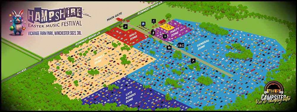 Wild Festival at Hampshire Site Plan